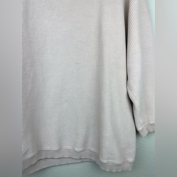 AERIE Women's Medium Oversized Ribbed Knit Textured Pullover Sweater Pale Pink - Picture 4 of 14